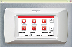 Touchscreen Display: Honeywell Building Controls