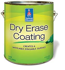 Dry Erase Coating: Sherwin-Williams