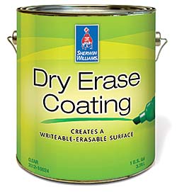 Dry-Erase Coating: Sherwin-Williams