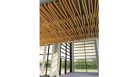 Ceiling Series Additions Add to Beam and Baffle Possibilities: Hunter Douglas Ceiliings