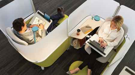 Work Lounge Helps Users Avoid Distractions: Steelcase Inc.