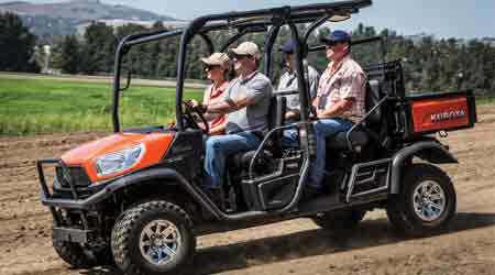Four-Passenger Diesel Utility Vehicle Features Cargo Conversion System: Kubota Tractor Corp.