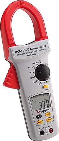 Clamp Meter Measures Current Flow in Electrical Systems and Equipment: Megger