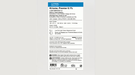 LED Driver Produces Smoother, Flicker-Free Dimming: Lutron Electronics Co. Inc.