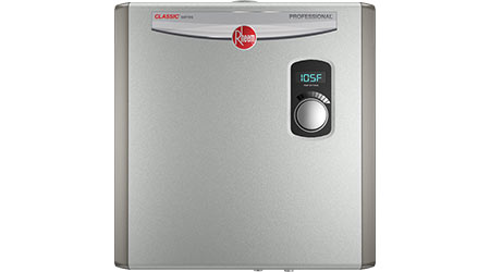 Rheem Classic Series Tankless Electric Water Heaters Manufactured to Improve Hot Water Performance: Rheem